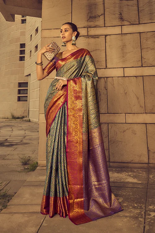Brocade Handwoven Silk Saree